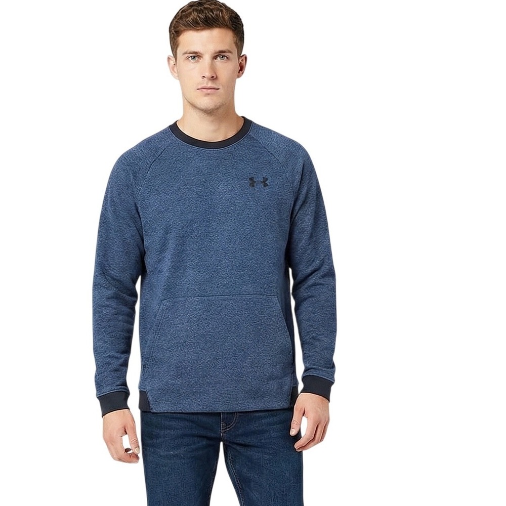 Under Armour Sweater Mens Small Blue Crewneck Long Sleeve Outdoor Layers‎ Shirt